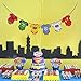 TWO Pack Superhero Baby Shower Bunting Banner Party Supplies- Marvel Avengers DC Comic Inspired Justice League Decoration For 1st Birthday