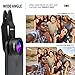 Phone Camera Lens Attachments | ZWARTpro Super Wide Angle + Macro 2 in 1 Cell Phone Lens Kit for iPhone, iPad, Most Android Smartphones & Tablets + Clip, LED Light & Travel Case (EagleEye 32mm + LED)