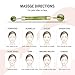 4 Pack Jade Roller Facial Ridged Roller Kits Skin Roller with 2 Pieces Gua Sha Scraping Massage Tools Anti Aging and Wrinkles for Face, Eye, Neck, Body for Lymphatic Massage (Style C)
