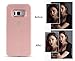 LONHEO Samsung Galaxy S8 Illuminated Cell Phone Case Galaxy S8 Led Illuminated case Great for a Bright Selfie and Facetime with a Free Phone Holder -Rose Gold