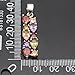 Pendant Necklace for Women Multicolor Cubic Zirconia Necklace Jewelry for Mom Wife Girlfriend Chain 18+2 inch (Pendant)