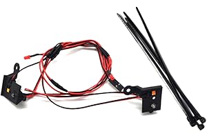 JOYSOG Trx4m 1/18 F150 Light Kit, RC car Roof Light/Front Rear LED Light for Traxxas 1/18 TRX-4M Ford F150 RC Crawler Car Upgrade Parts (RC Front Rear LED Lights)