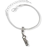 Casino Snake Chain Charm Bracelet