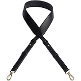 BEAULEGAN Purse Strap Replacement - Microfiber Leather - 51 Inch Long Adjustable for Crossbody Shoulder Bag - 1.6 Inch Wide