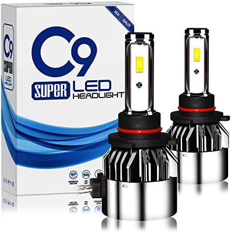 Treedeng 9005 LED Headlight Bulbs All-in-One Conversion Kit, Turbo Heat Dissipation, 72W 8000LM 6000K, IP68 Waterproof, 2 Year Warranty