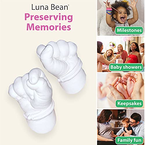 Luna Bean Baby Keepsake Hand Casting Kit Plaster Hand Mold Casting