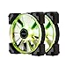 InWin Crown Addressable RGB Twin Fan Kit 120 mm Fan High Performance Cooling Computer Case Static Pressure Modular Fan with Adjustable RGB Controller, Black