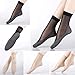 Women’s Silky Ankle High Tights Hosiery Socks Thin Sheer Stockings(10 Pair Pack)(black)