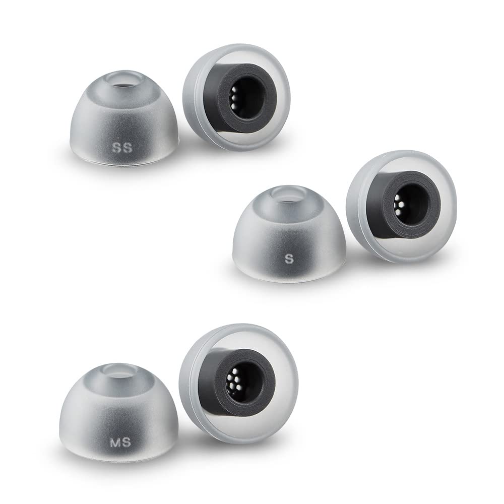 AZLA SednaEarfit MAX ASMR Standard 3 Pairs (SS/S/MS) - Earbud Tips for Wireless Headphones - Noise Canceling Earbuds Replacement Tips - Eartips Compatible with Sony, Beats, JLab