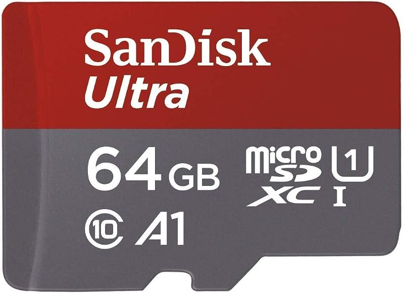 SanDisk Ultra 64 GB microSDXC Memory Card with Adapter U1 A1 100 MB/s Class 10