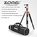 ZOMEI Light Weight Portable Carbon Fiber Travel Complete Tripod Come with Ball Head Carry Case for Digital/Camcorder/DSLR/SLR/Video Camera, Orange