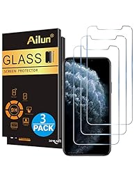 Ailun for Apple iPhone 11 Pro Max iPhone Xs Max Screen Protector 3 Pack 6.5 Inch 2019 2018 Release Tempered Glass 0.33mm Anti Scratch Advanced HD Clarity Work with Most Case