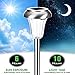 AZIRIER Solar Lights Waterproof Solar Garden Lights, Stainless Steel Solar Landscape Lights Outdoor for Lawn Patio Yard Garden Walkway 8 Pack