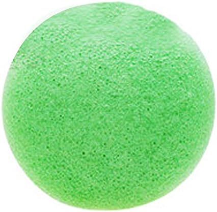 RAINYEAR Natural Facial Konjac Sponge Best Beauty Exfoliating Skin Care Gentle Deep Cleaning Organic Face Washing Sponge(Green Tea)