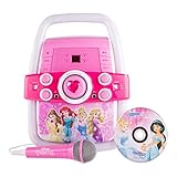 Disney Princess Flashing Lights Fairy Tale Karaoke Machine - Includes 2 Tracks
