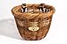 Nantucket Bike Basket Co Cisco Collection Oval Bicycle Basket (Tan, 14 X 11 X 9.5)