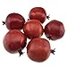 Gresorth 6 Pcs Lifelike Artificial Pomegranet Decoration Fake Pomegranate Fruit Home Party Kitchen Festival Show