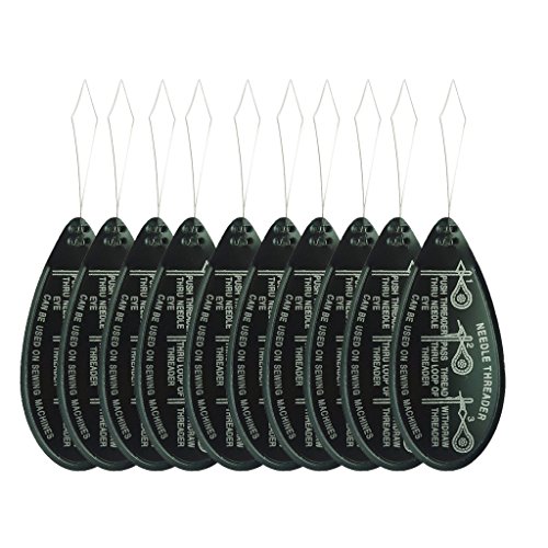 Tcplyn Popular Threader Bow Wire Stitch Insertion Sewing Machine Needle Sewing Set Easy Pin Threader Approximately 10 pieces
