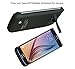 S6 Edge Battery Case,Elebase External Rechargeable Charging Pack,4200mAh Protective Portable Backup Charger Case with Kickstand Compatible with Samsung Galaxy S6 Edge(Not for S6 Edge Plus)(Black)