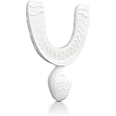 Checkme Aligner Chewies for Invisalign, U-Shaped Orthodontic Chewie for Aligner Tray Seaters, Non-Slip Retainer Chewie, Durable Food Grade Silicone Dental Chewie, White (1PCS)