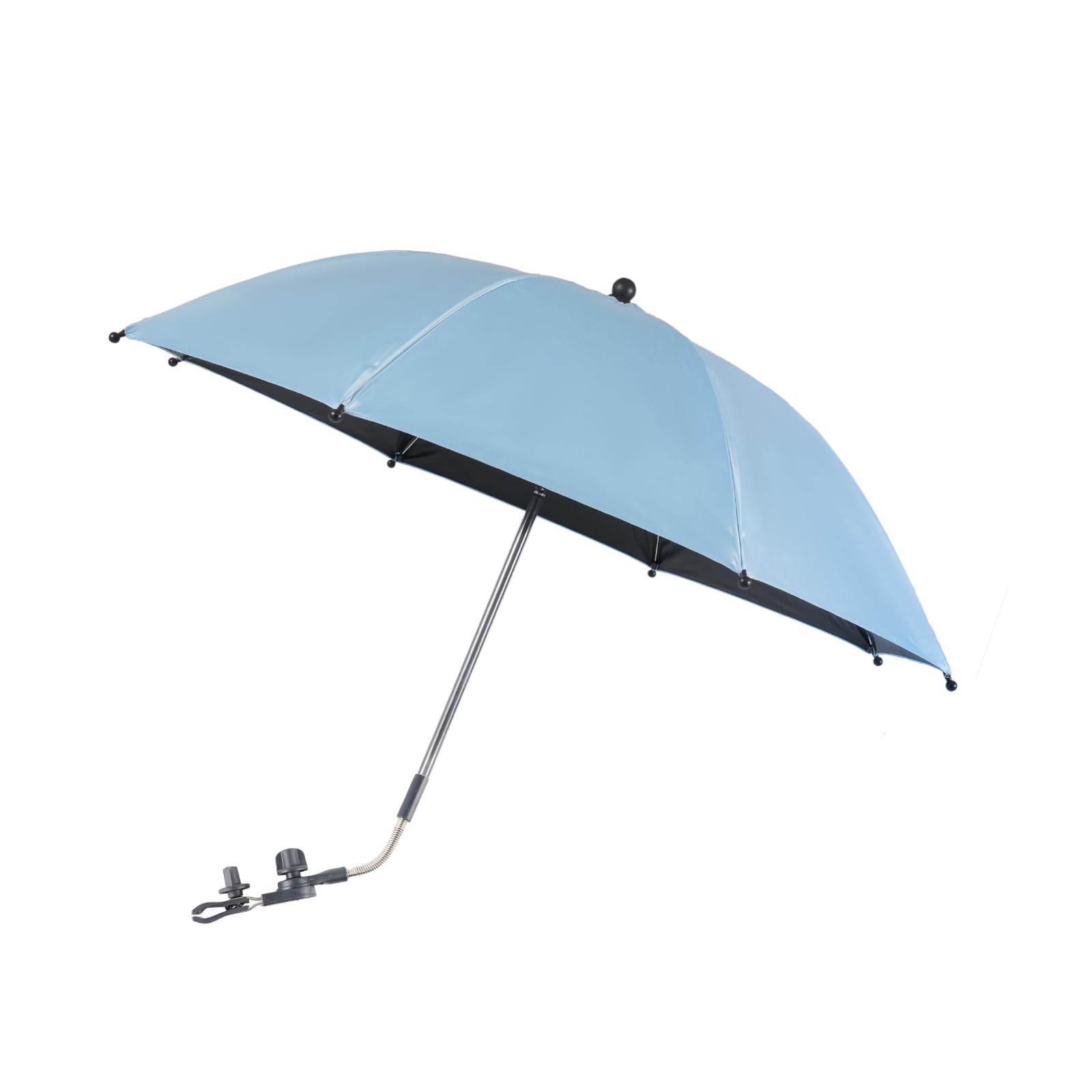 Photo 1 of Baby Strollers Umbrella with Adjustable Universal Clamp,Children Buggy Sun-Proof Clip On Parasol Great for Pushchair Pram (Blue)