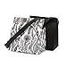 U Konserve UK028 Insulated Lunch Sack, Wild leaves, Small, White/Black