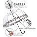 HAOCOO Street Clear Umbrella,Bubble Transparent Fashion Dome Auto Open Umbrella Windproof for Outdoor Weddings or Events