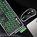 Wireless Gaming Keyboard and Mouse Combo White LED Backlit Ultra-Thin Rechargeable Keyboard and Soundless Mouse with Ergonomic Waterproof Dustproof Lage Mouse Pad for PS4,Xbox One,Desktop,PC