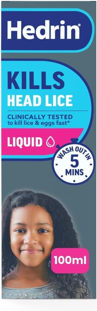 Hedrin Kills Headlice Liquid Gel 100ml - Fast & Effective Lice Treatment