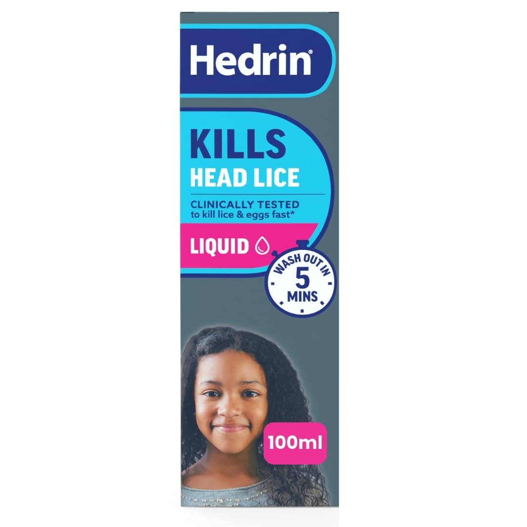 Hedrin Kills Headlice Liquid Gel, Fast and Effective Lice and Nit Treatment, Kills Head Lice and Eggs, 4 Treatments, Clinically Tested, Suitable for Adults and Children, 100ml — image 1