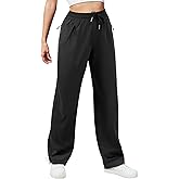 JEKAOYI Womens Athletic Hiking Pants Lightweight Quick Dry Water Resistant Elastic Waist Cargo Pants with Zipper Pockets