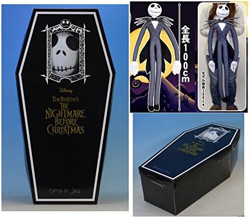 The Nightmare Before Christmas Jack Skellington Jumbo plush with Coffin Box