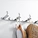 BEIYI Stainless Steel Coat Hook Rack Wall Mount Door Heavy Duty Ultra Strong Life-Long Lasting Hanger for Men & Women Robe Coat Towel Keys Bags Home Kitchen Bathroom Garden Garage (5 hooks)