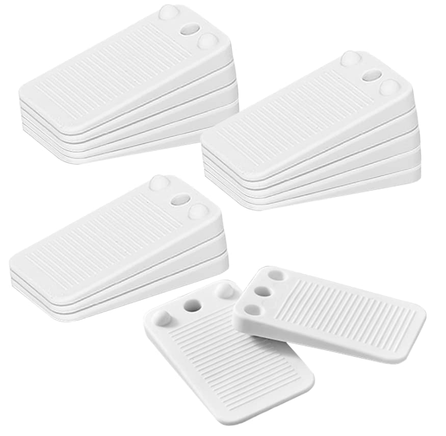 LELE LIFE 15 Pack Flexible Rubber Shims for Leveling, Stackable, Cuttable, Anti-Slip, Furniture Levelers Table Wedges for Uneven Floors, Toilet, Chair, Bed, Cabinet, 1cm High