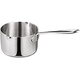 IMEEA 10oz/300ml Butter Coffee Milk Warmer Mini Butter Melting Pot with Dual Pour Spout 18/10 Tri-Ply Stainless Steel