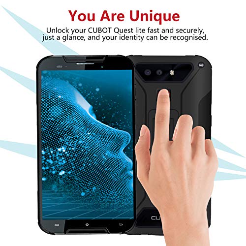 CUBOT-Quest-Lite-4G-IP68-Mvil-Todorerreno-para-Viajes-o-Deporte-Smartphone-Impermeable-Botn-Personaliado-3GB-RAM-50-Pulgadas-Android-Dual-SIM-Dual-Cmara-12Mp-3000mAh-Type-C-Negro-y-Rojo