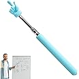 DEEVAL Telescopic Teachers Pointer, Hand Pointers Finger Pointer Stick, Classroom Whiteboard Pointer Handheld Presenter for Elementary School Kindergarten Teacher