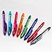 Pentel RSVP Mini Ballpoint Pen, (1.0mm) Medium Line, Assorted Ink (A/B/C/D/F/P/S/V) w/Key Ring, 8-Pk (BK91MNBP8M)