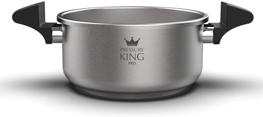 Pressure King Pro Classic Hob Top Pot by Drew&Cole - Stainless Steel Casserole Dish & Saucepan, 4 litre (As Seen on High Street TV) (4L)
