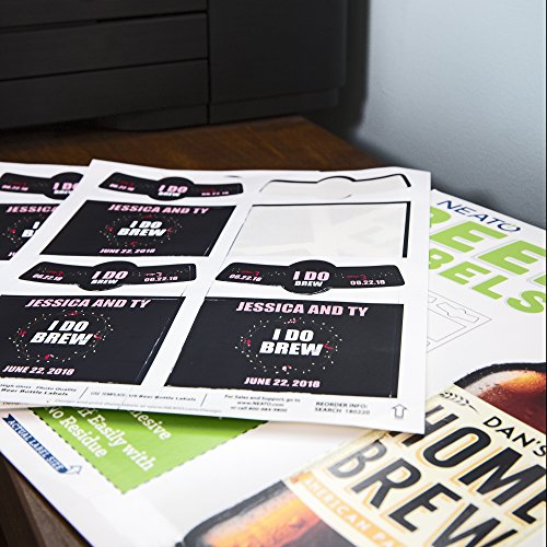 Neato Custom Beer Bottle Labels Waterproof, Printable, Super Glossy