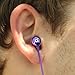 GOgroove AudiOHM HF Earbud Headphones with Mic, Deep Bass, & Comfortable Ear Gels (Purple) in-Ear Earphones Featuring Noise Isolating Design, Durable Alloy Driver Housing, Ergonomic Angled Fit