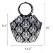 Large Damask Neoprene Lunch Bag Purse - Insulated Waterproof Lunch Tote Box for Women, Adults, Kids, Teen Girls