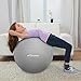 Trideer Yoga Ball - Exercise Ball for Workout pilates Stability - Anti-Burst and Slip Resistant for physical therapy, Birthing, Stretching &Core Workout, Office Ball Chair, Flexible Seating, Home Gym