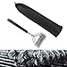 LT&PK Grill Brush BBQ Cleaning Scraper - 18'' Long Handle 3 in 1 Stainless Steel BBQ Grill Cleaning Brush - Barbecue Grill Cleaner for Porcelain,Propane,Infrared,Gas,Charcoal,Weber Grill