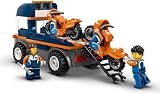 LEGO City Motorcycle Transporter 60491 Flatbed Truck 2 Motorbikes 2 Minifigures view 4