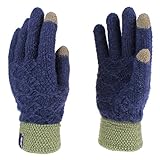 Unisex Thermal Knitted Thick Gloves Touch Screen Warmer Winter Mens Womens JAKY GLOBAL