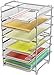 DecoBros Stackable 3 Tier Desk Document Letter Tray Organizer, Sliver