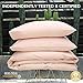 Full / Queen Size Duvet Cover - 100% Pure Cotton 3 Piece Bedding Set, Pink Colored, 400 Thread Count Comforter Cover and Two Pillow Shams, with Button Closure and Corner Ties