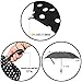 Compact Reverse Folding Umbrella, Reverse Umbrella for Travel, Inverted Umbrella by StreeboWorks - Reversible, Inside Out, Auto Open Close Umbrella (Charcoal Gray/White Polka Dot)