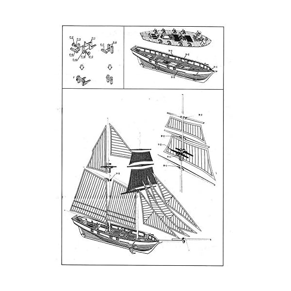 Modell Schiff Kit Holzschiff Modelle Kits Zusammenbau Bausätze Schiff Modell Holz Segelboot Spielzeug Segel Modell Für… – Bild 7